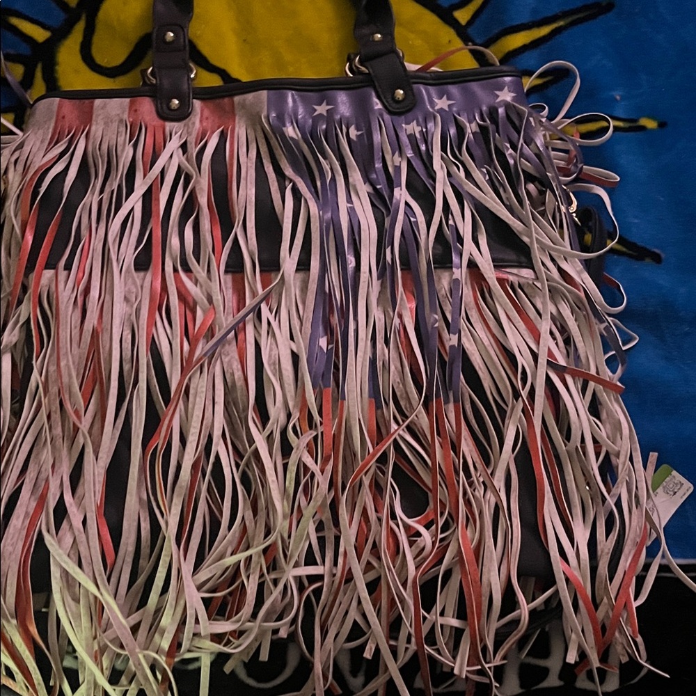 Fringe Patriotic Tote Bag